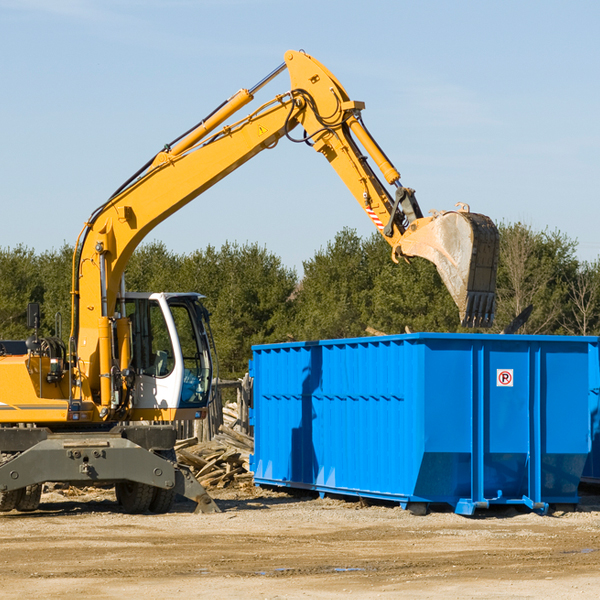 how many times can i have a residential dumpster rental emptied in Caledonia MN